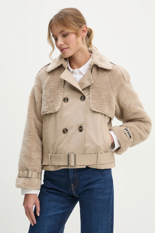 

Тренчкот Fiona Pepe Jeans, бежевый