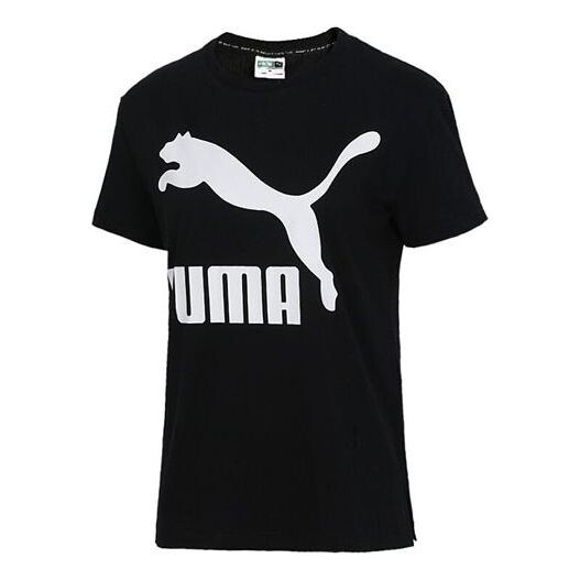 

Футболка classics logo tee sports short sleeve tee black Puma, черный