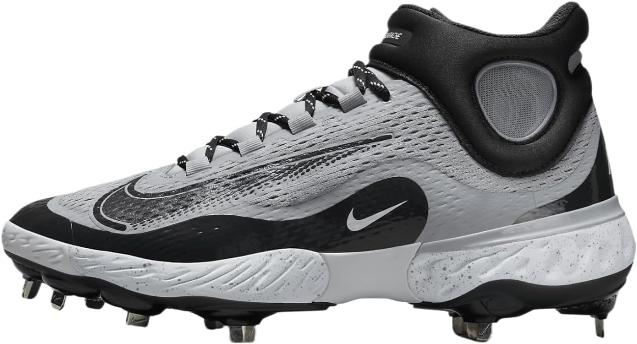 

Бейсбольные бутсы Elite 4 Mid Metal от Nike - Alpha Huarache, Wolf Grey/White/Dark Smoke Grey