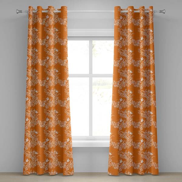 

Занавеска с люверсами Abakuhaus Dove 2 шт, 280x245x0,5 см цвет marigold weiß
