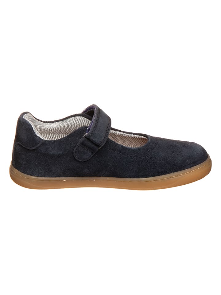 Richter Shoes Кожаные балетки темно-синего цвета — фото 2