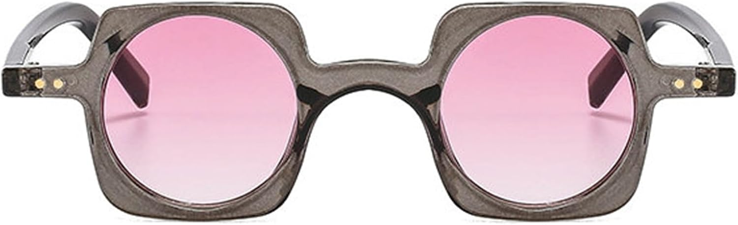 

Хелена Модные милые шикарные маленькие квадратные солнцезащитные очки для женщин и мужчин в стиле ретро панк 90-х, круглые с градиентом, мужские с заклепками, овальные солнцезащитные очки helena, C7