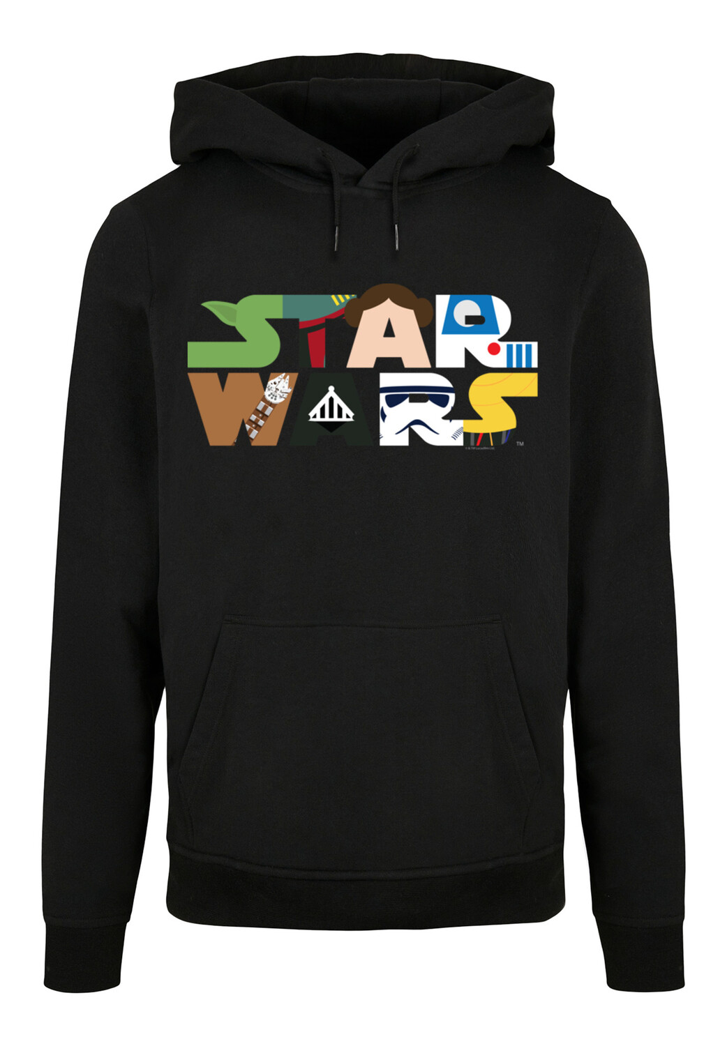 

Пуловер F4NT4STIC Basic Hoodie Star Wars Character Logo, черный