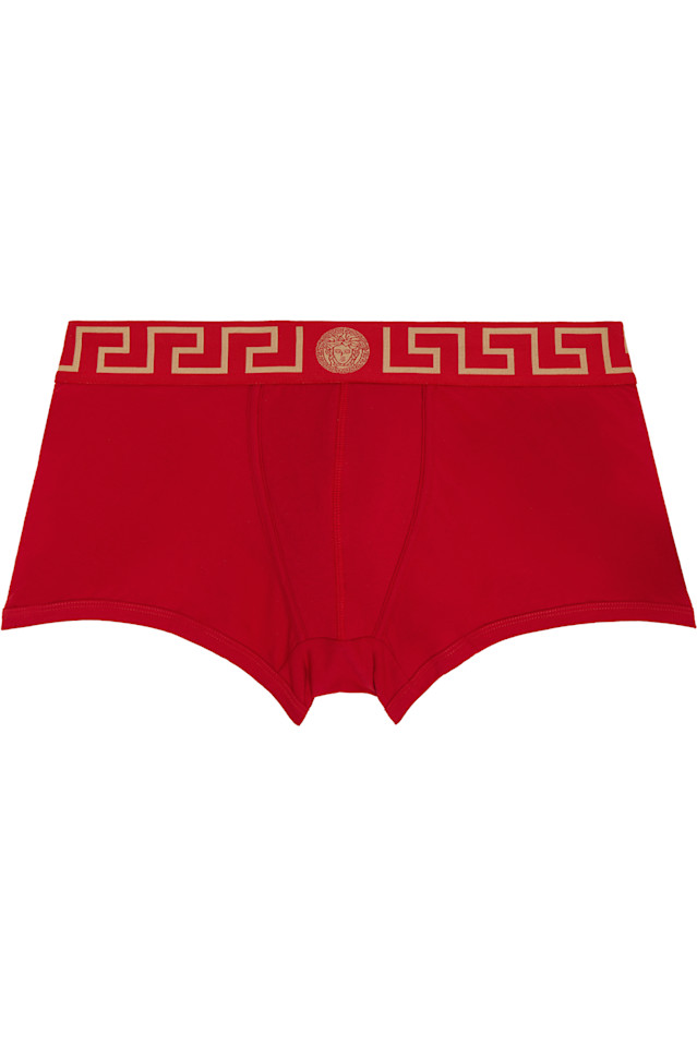 

Грека бордер боксеры Versace Underwear, красный