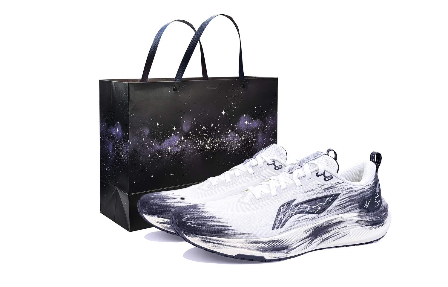 

LINING Red Hare 8 Cushioning, Wear Resistant низкие кроссовки для бега мужские черный белый