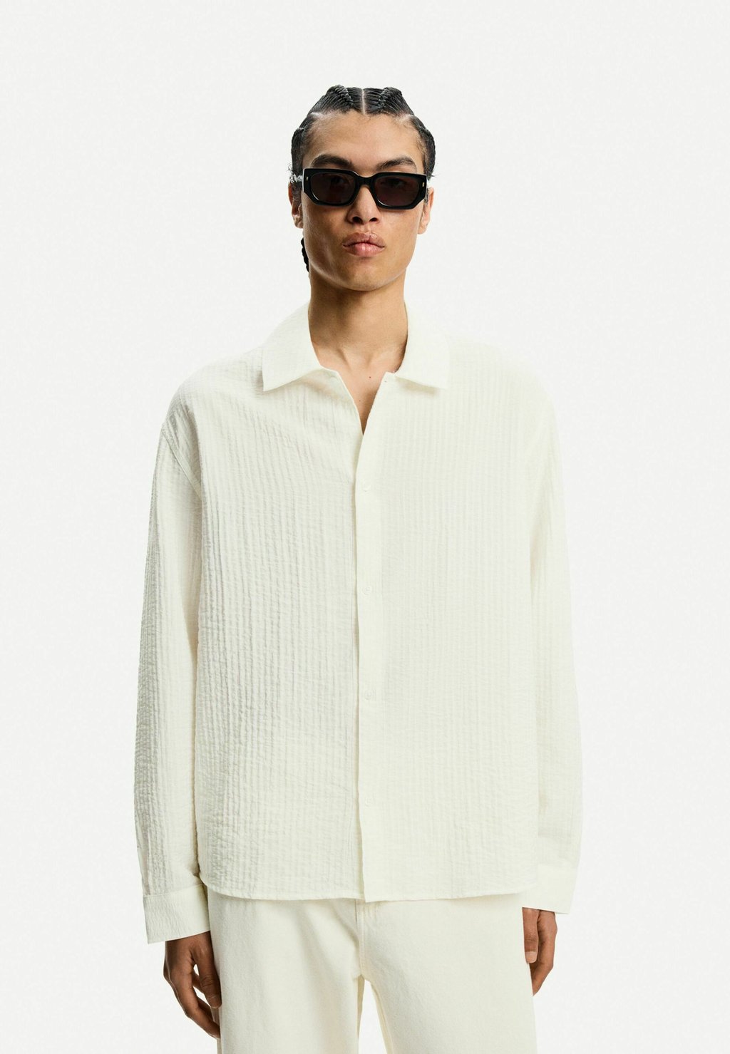 

Рубашка Bershka, белый