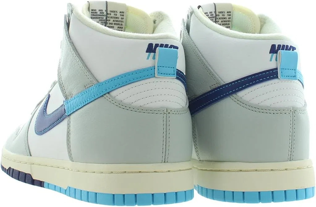 Кроссовки мужские Nike Dunk High, Summit White/Baltic Blue — фото 2