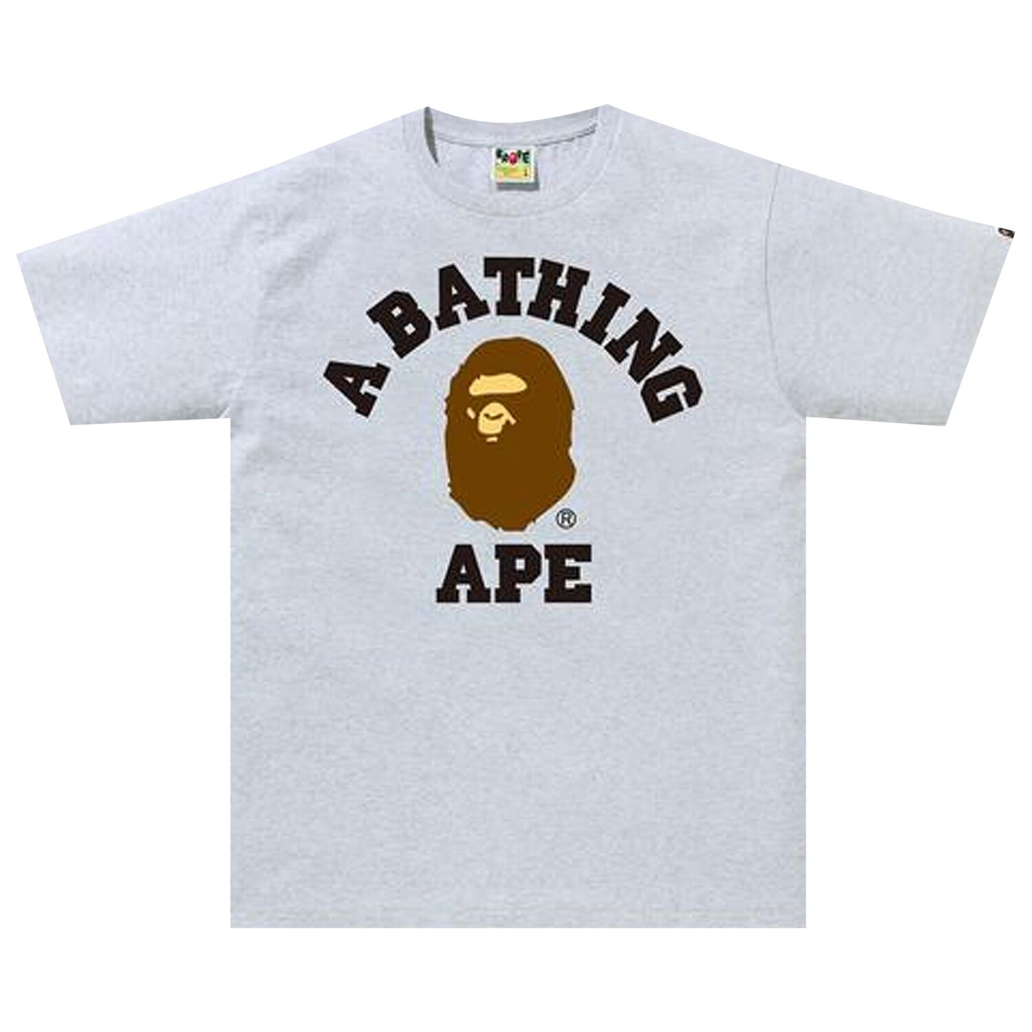 

Футболка BAPE College, Серая, Серый, Футболка BAPE College, Серая