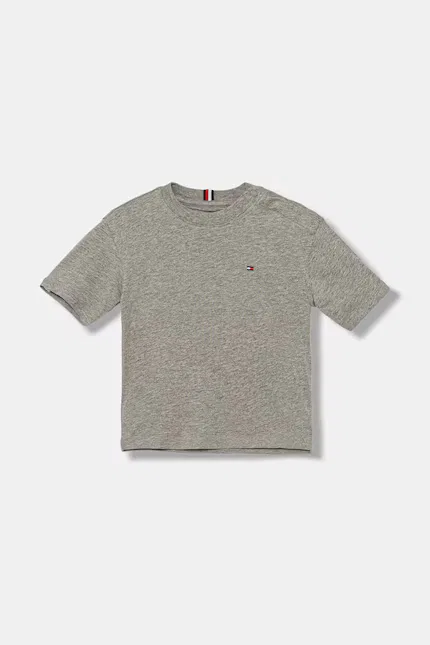 Футболка детская хлопковая Tommy Hilfiger, серый — фото 2