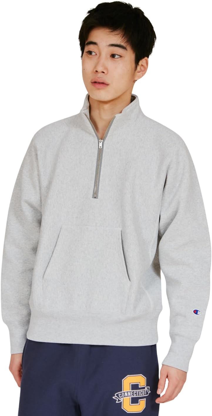 

Мужская толстовка Champion REVERSWEAVE(R) C3-Y017 с длинным рукавом, хлопок 11,5 унций, США, серебристо-серый