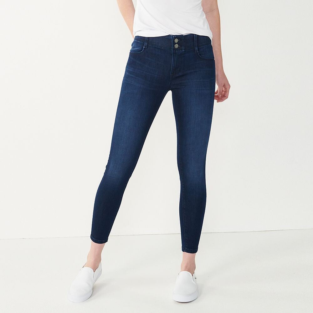 

Женские джинсы скинни Nine West с контролем живота, цвет Rinse Wash