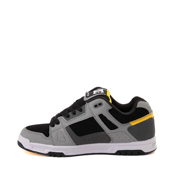 

Кеды Mens DC Stag Skate Shoe, серый/желтый