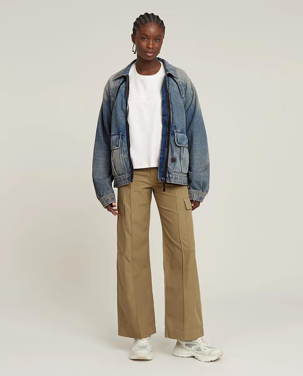 

Женские брюки High Waist Cargo G-Star Raw, зеленый