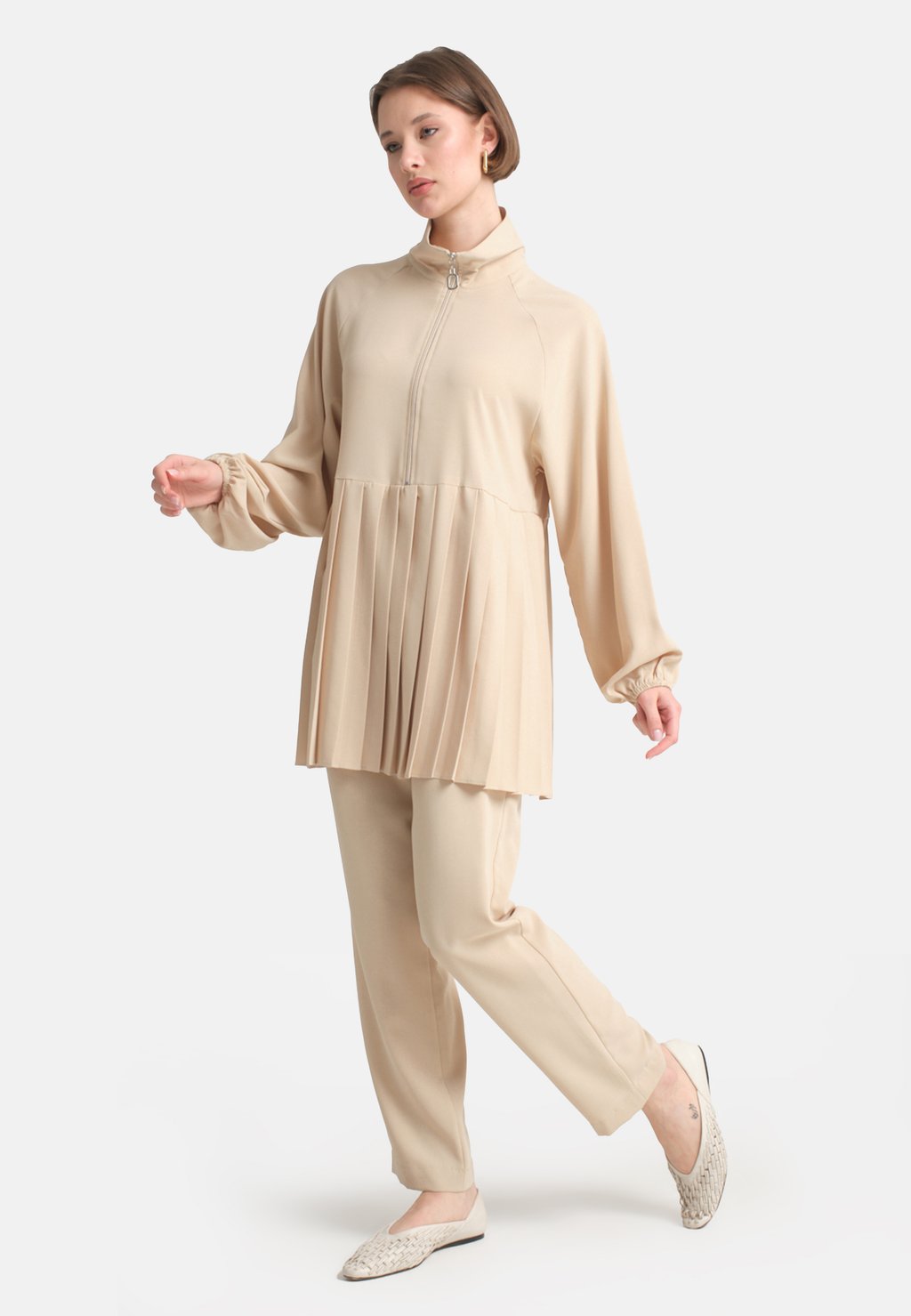 

Брюки REFKA EXCLUSIVE SET - Tunic Modanisa, светло-коричневый