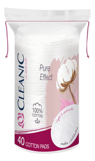 

Подушечки косметические овальной формы, 40 шт. Cleanic Pure Effect