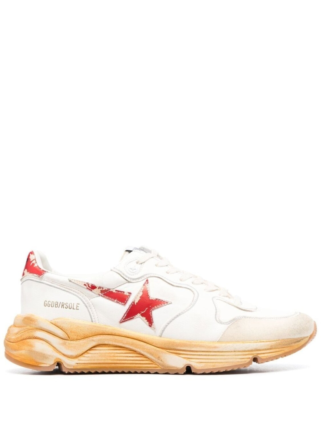 

Кроссовки Golden Goose Running Sole, белый/красный