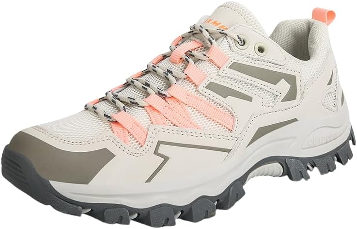 

Водонепроницаемые низкие кроссовки для походов для женщин и мужчин- идеально подходят для прогулок, пеших походов и бега на свежем воздухе Hhhchpm, розовый