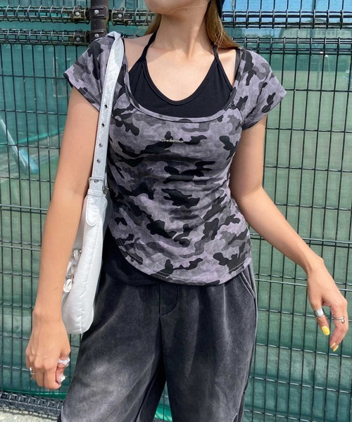 

Футболка камуфляжная, свободный крой Non-hedge, серый