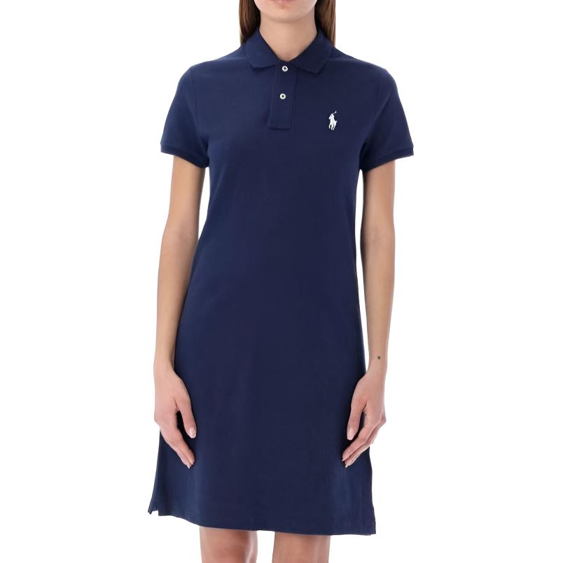 

Женское платье с коротким рукавом Polo Ralph Lauren, синий