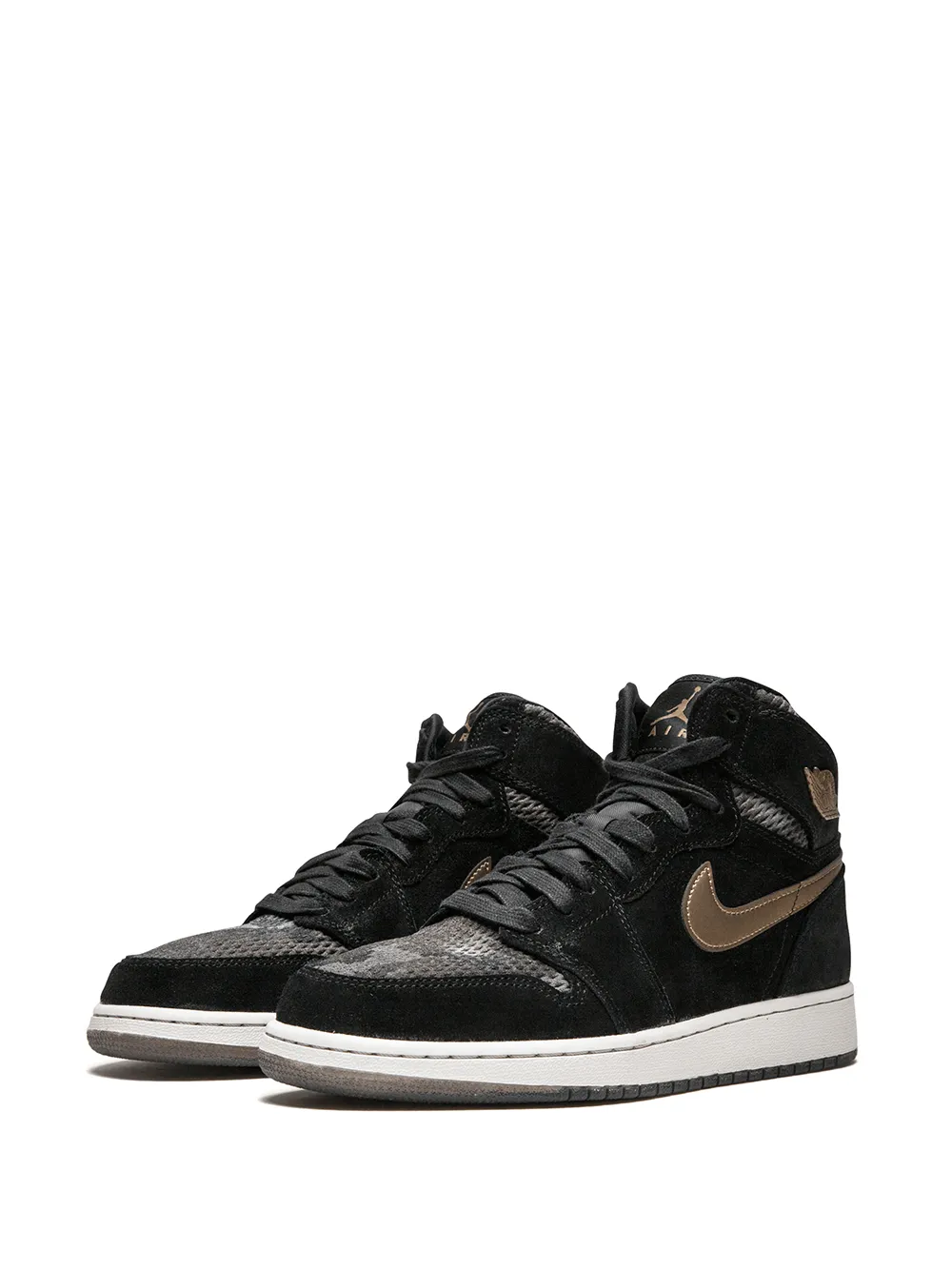Кроссовки Air Jordan 1 Ret Hi Prem Jordan Kids, черный — фото 2