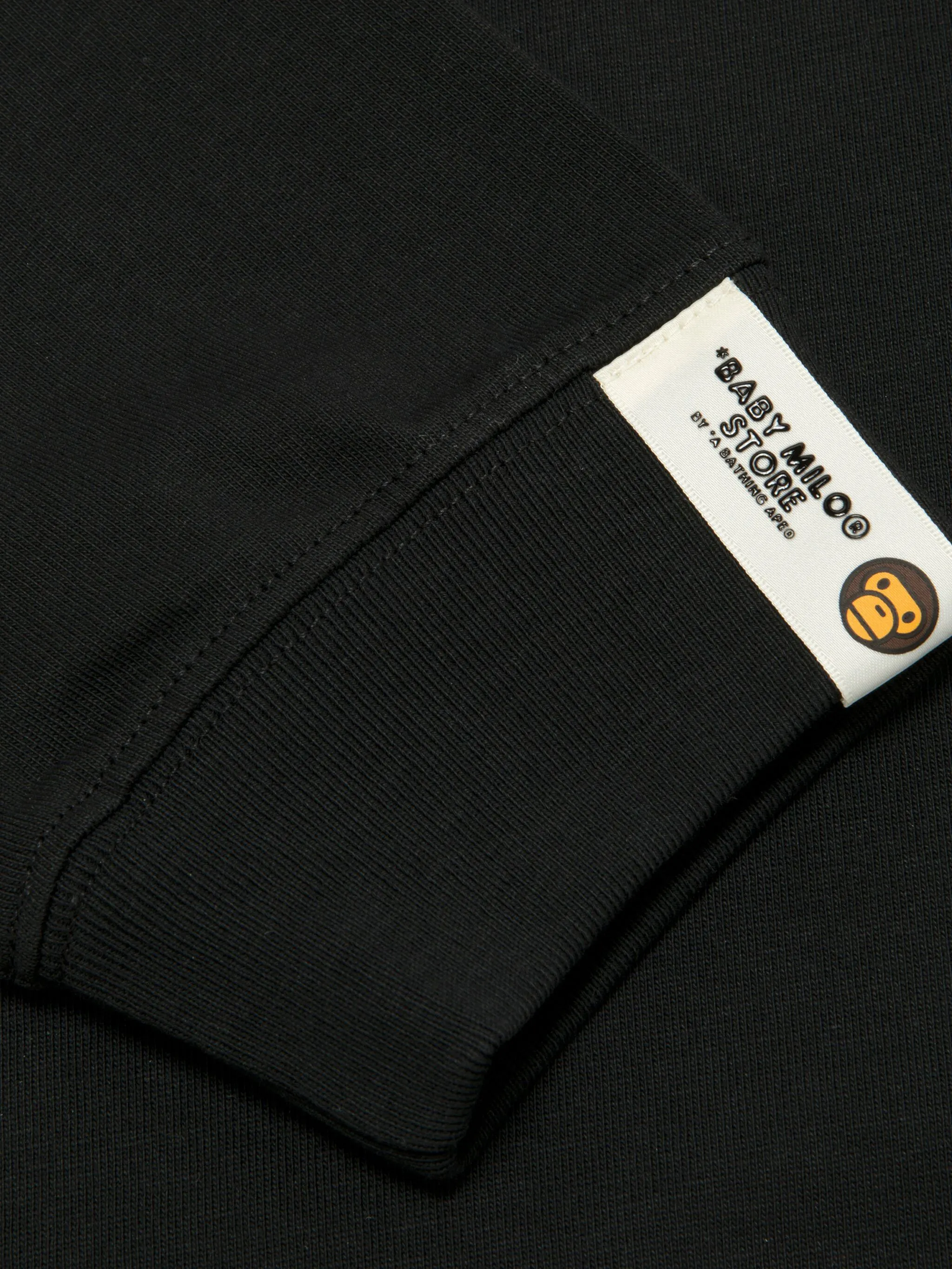 

Лонгслив с графичным принтом Baby Milo Store By A Bathing Ape, черный