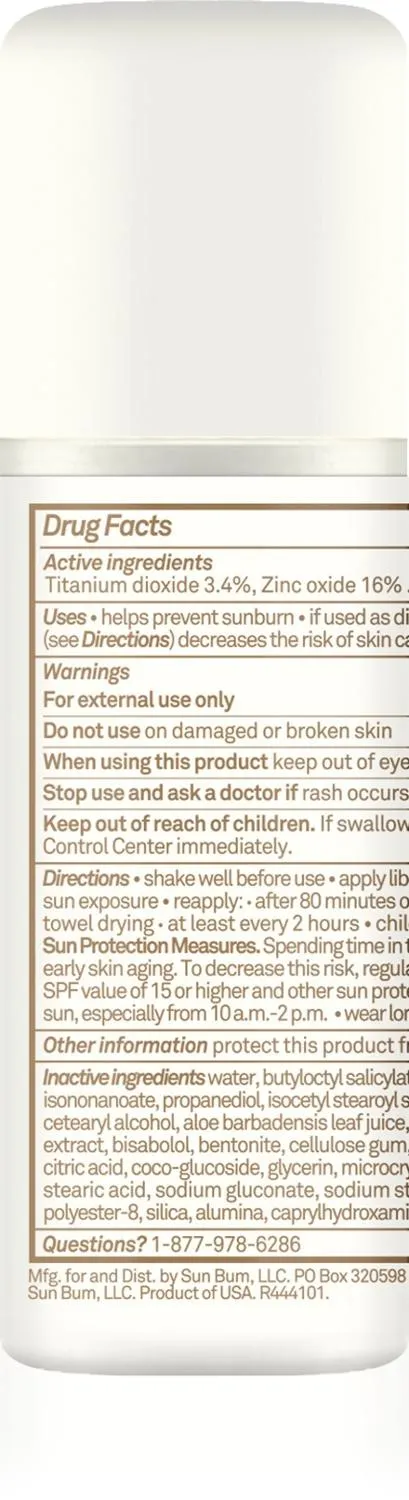 Минеральный роликовый солнцезащитный лосьон SPF 50 Sun Bum, None — фото 2