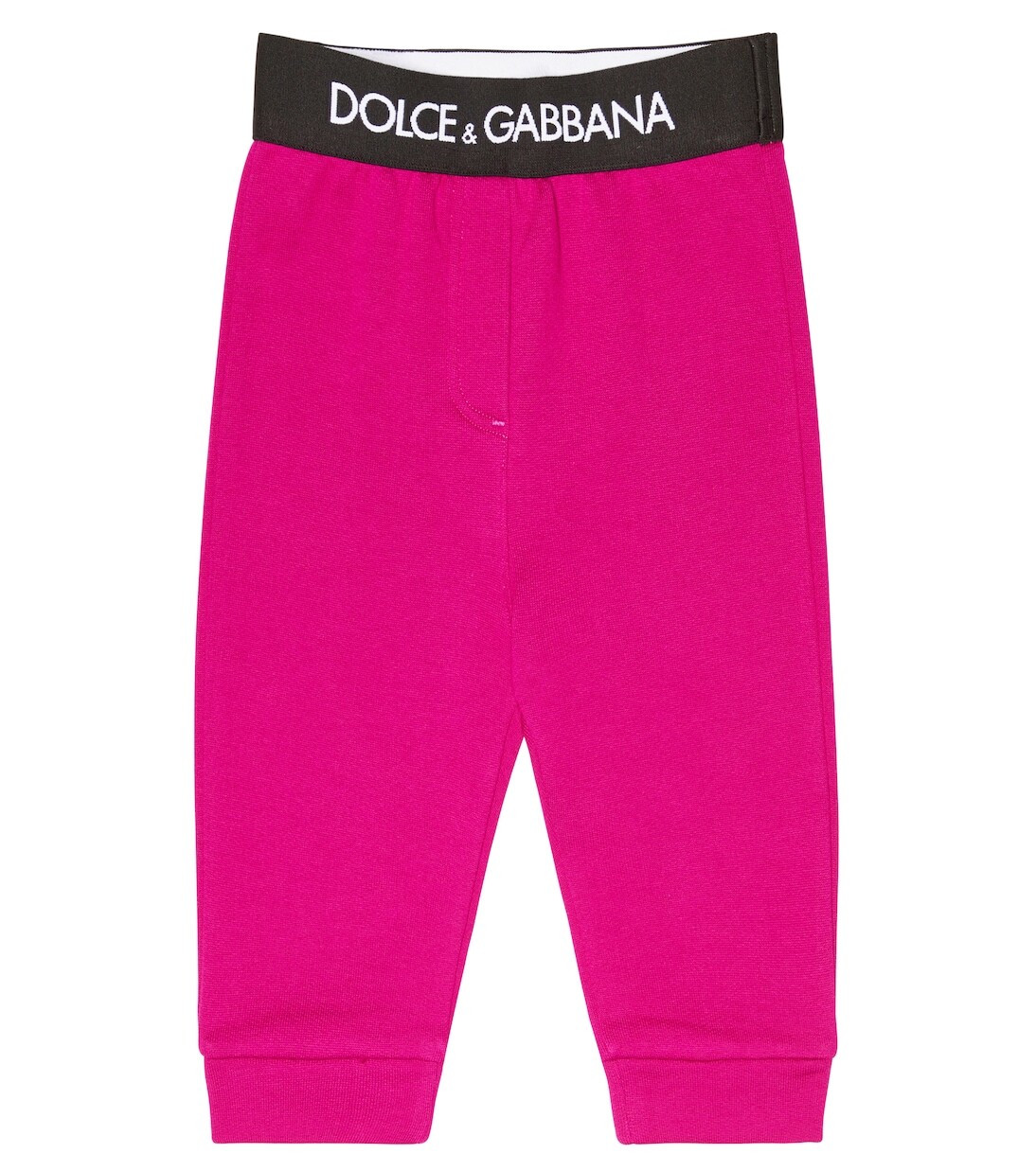 

Детские хлопковые леггинсы Dolce&Gabbana Kids, розовый