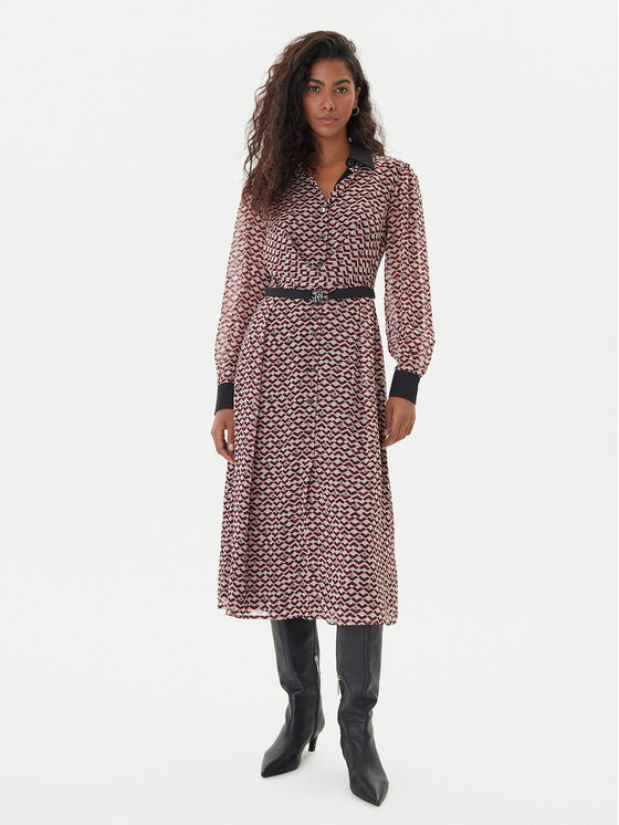 

Повседневное платье regular fit MF5066 TS116 Liu Jo, бежевый