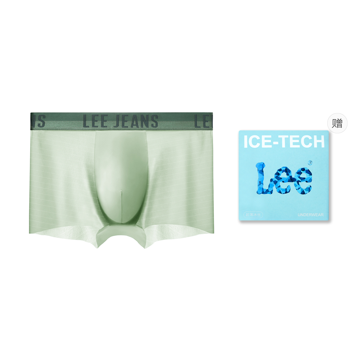 

Комплект мужских трусов подарочный набор Lee, зеленый
