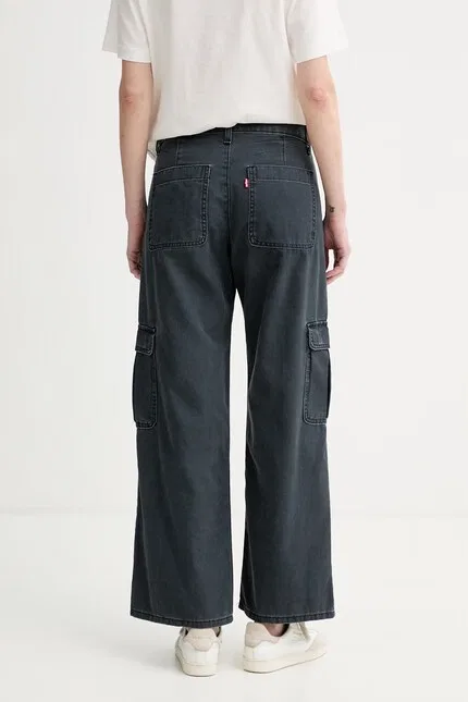 Штаны карго из хлопка SUPERLOW LOOSE карго ND Levi's, черный — фото 3