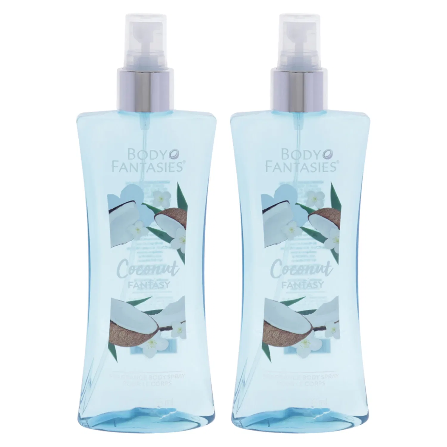 Спрей для тела Coconut Fantasy от Body Fantasies для женщин - 237 мл - упаковка из 2 штук, 8.0 Oz