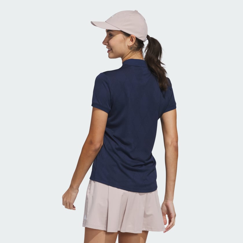 

Рубашка-Поло Ultimate365 с ромбовидным жаккардом Adidas, white