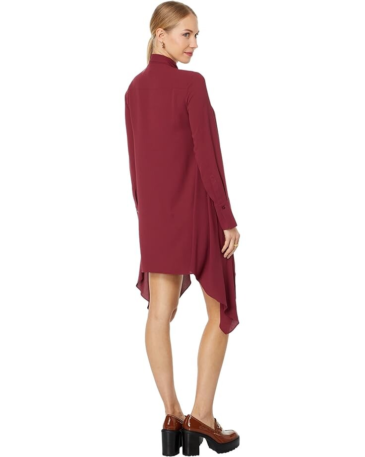 

Платье BCBGMAXAZRIA Silky Dress, цвет Wine