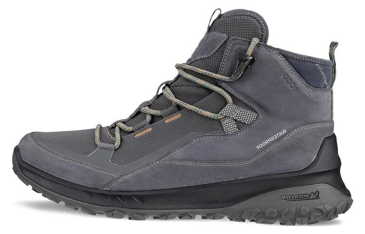 

Кроссовки ecco Lifestyle Shoes Men High-top Gray, серый