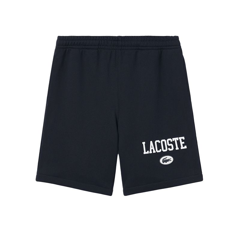 Шорты из органического хлопка с принтом логотипа LACOSTE, синий — фото 3