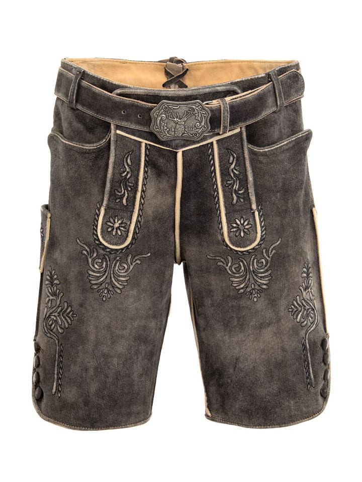 

MADDOX Кожаные брюки HERMANN темно-коричневого цвета