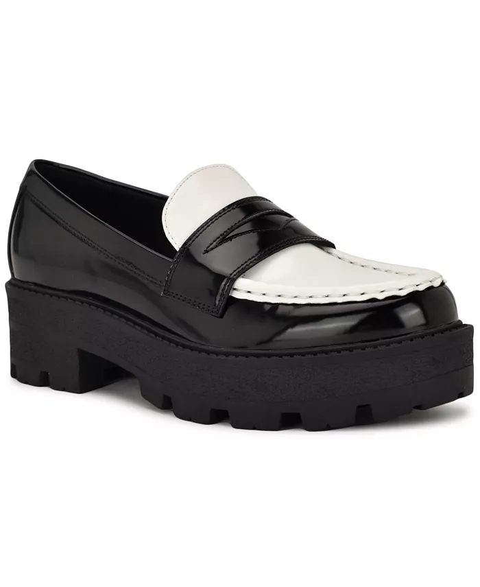Женские пенни лоферы Keram Chunky Lug Sole Nine West, мультиколор