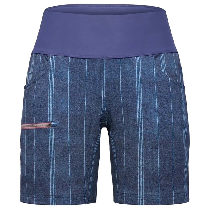 

Женские шорты Limitless с высокой посадкой и эластичным поясом, 7 дюймов Shredly, Denim Stripes