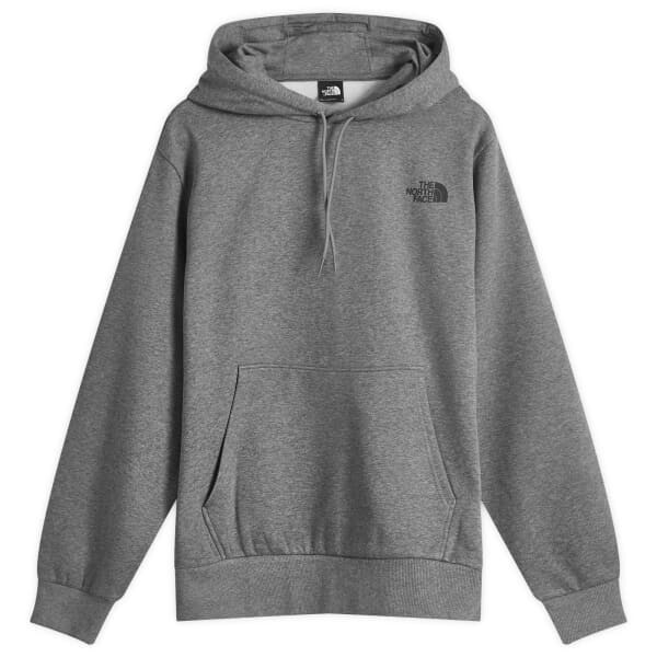

Простая толстовка с капюшоном The North Face, серый