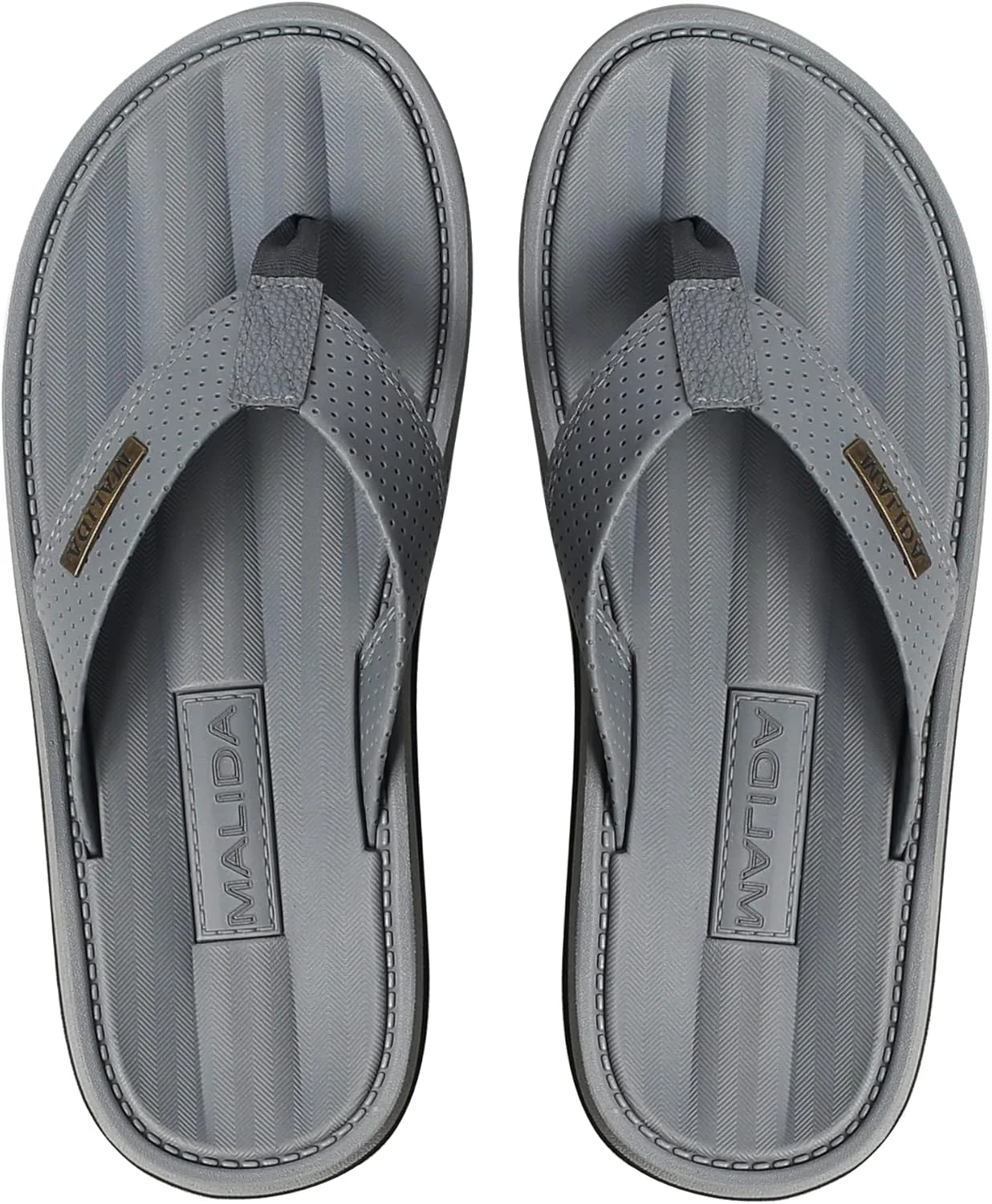 

Мужские сланцы MALIDA, нескользящие, для ванной и душа, водонепроницаемые, с амортизирующей мягкой подошвой, для дома и улицы, вьетнамки, серый