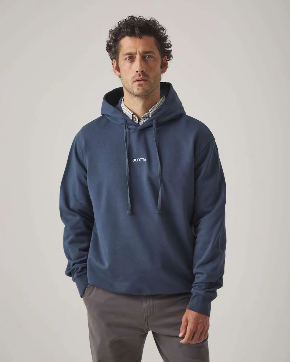 

Мужская толстовка с капюшоном Scotta 1985, темно-синий