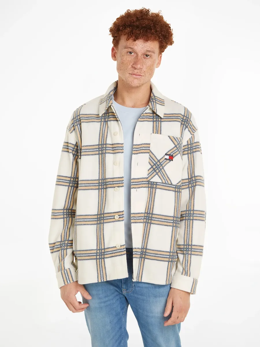 

Флисовая рубашка Tommy Jeans "TJM CHECK POLAR FLEECE OVERSHIRT", в клетку, цвет Alchemy Check