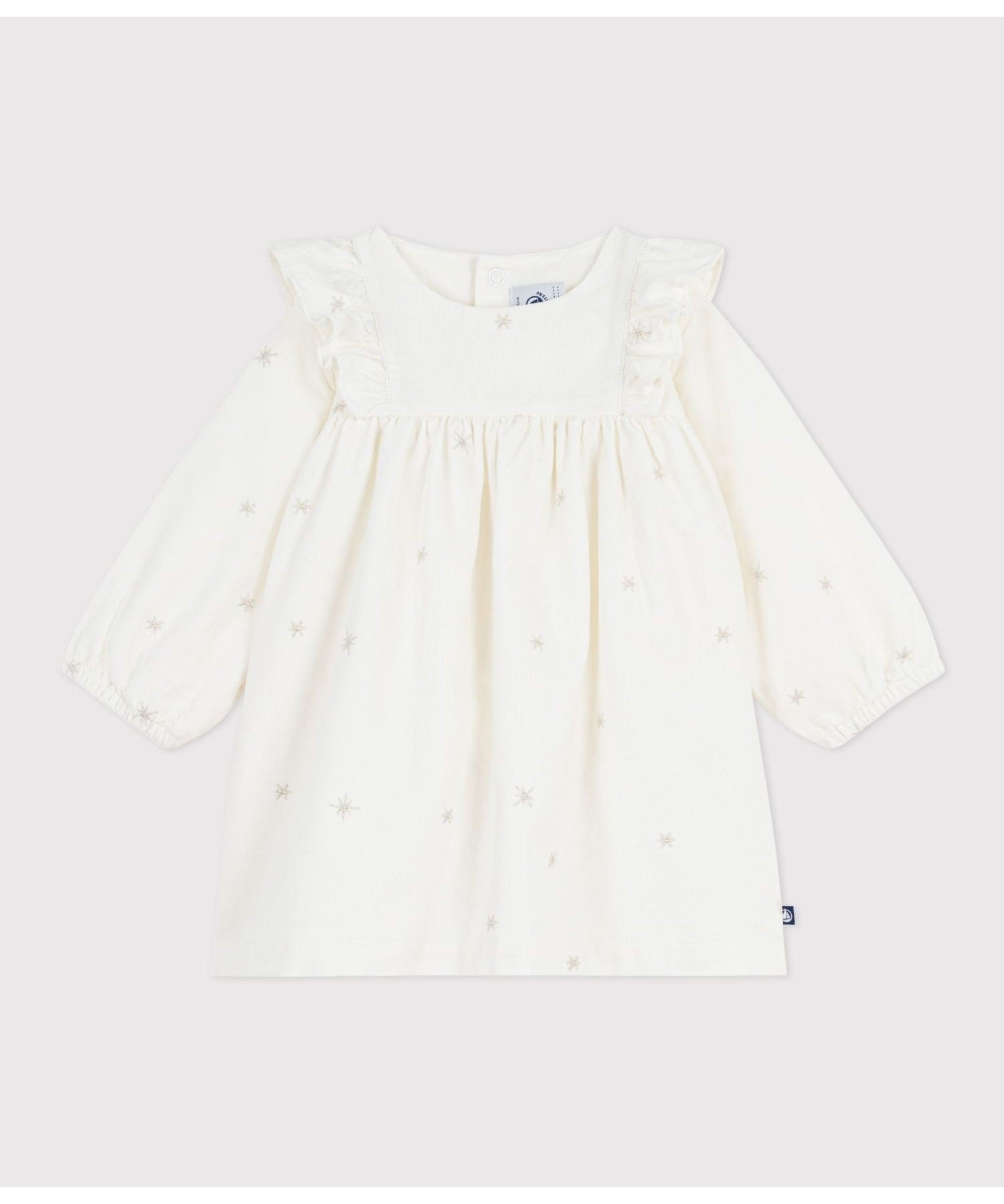 Платье один кусочек Petit Bateau, Off-white/Gray — фото 4