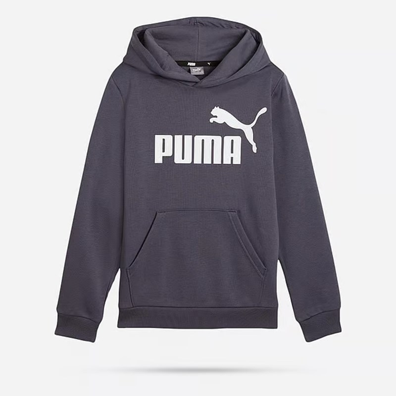 

Детская толстовка с капюшоном с большим логотипом ess fl b Puma, черный
