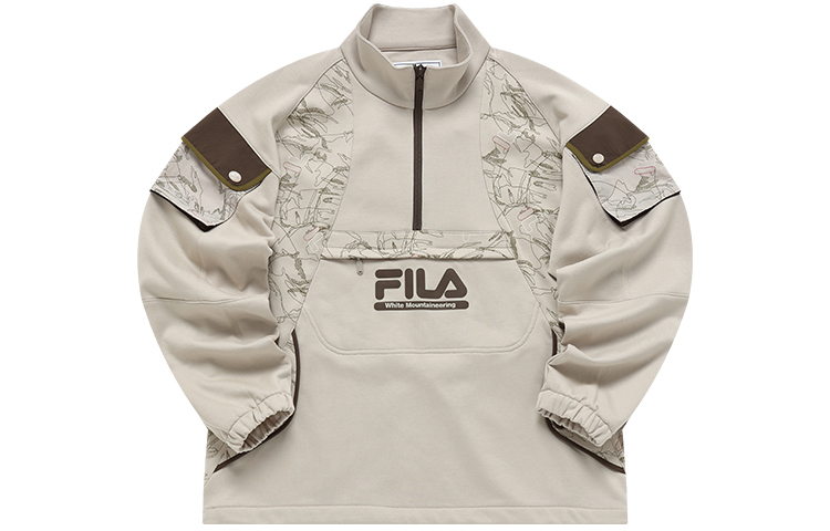 

White Mountaineering X Толстовка Мужская Светло-серая FILA FUSION