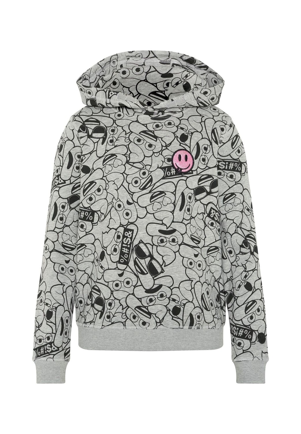 

Худи в стиле Pile of Poo emoji, цвет Medium Grey Black