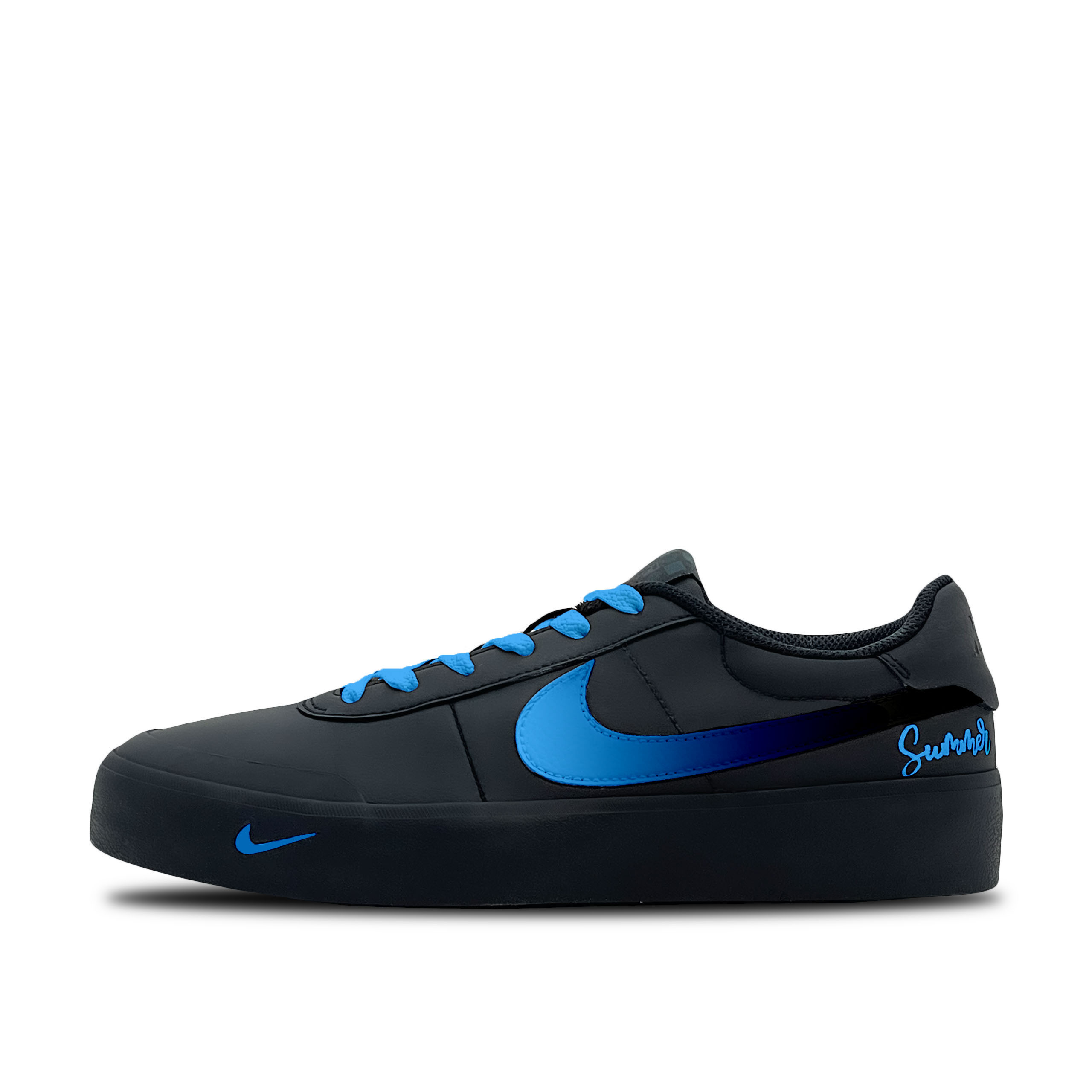 

Nike Кроссовки Court Shot темно-синие, легкие, износостойкие, для скейтбординга, черные, мужские