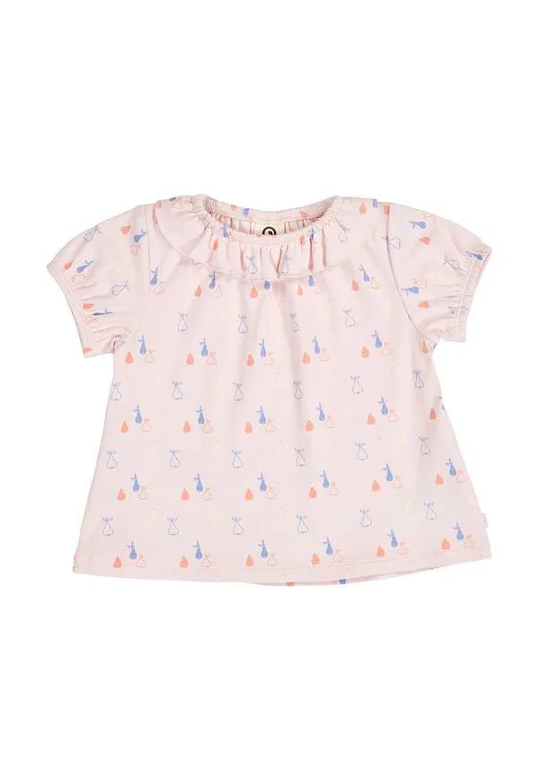 Футболка baby und kleinkindzubehör 1511100900 xt с принтом первоцвета bluetofu Müsli By Green Cotton, Primrose-Shell Blue-Tofu