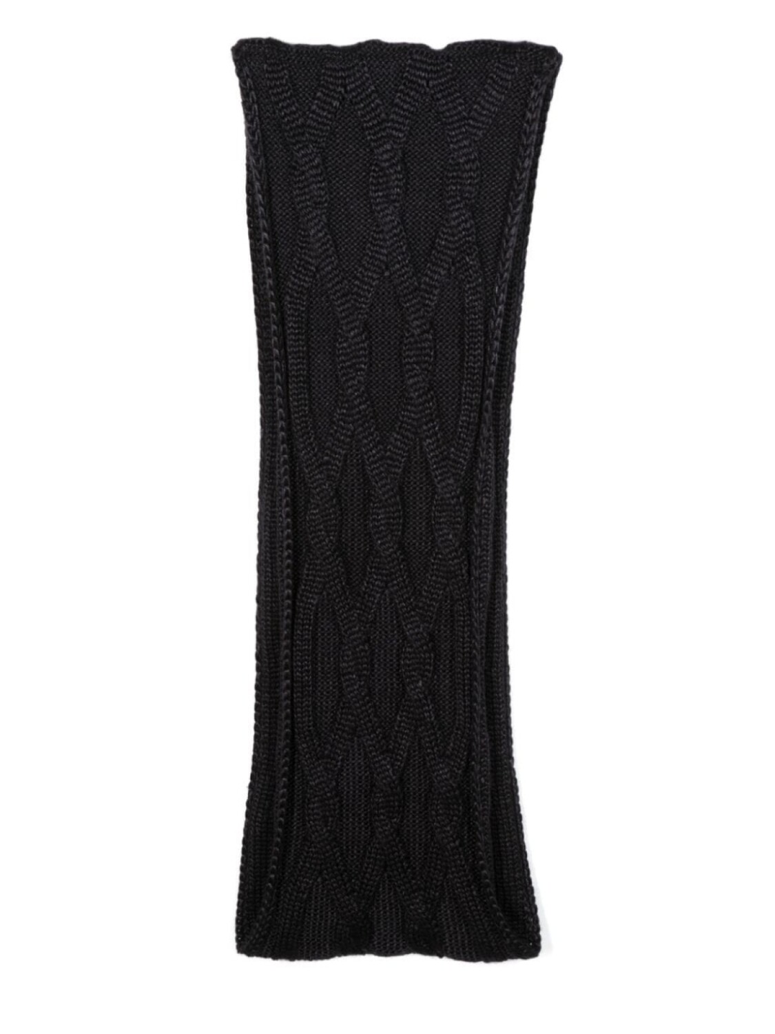 

Agnona шарф фактурной вязки, черный