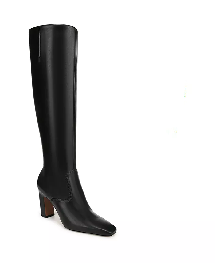 Женские высокие сапоги Bowman Wide Calf с квадратным носком Franco Sarto, черный